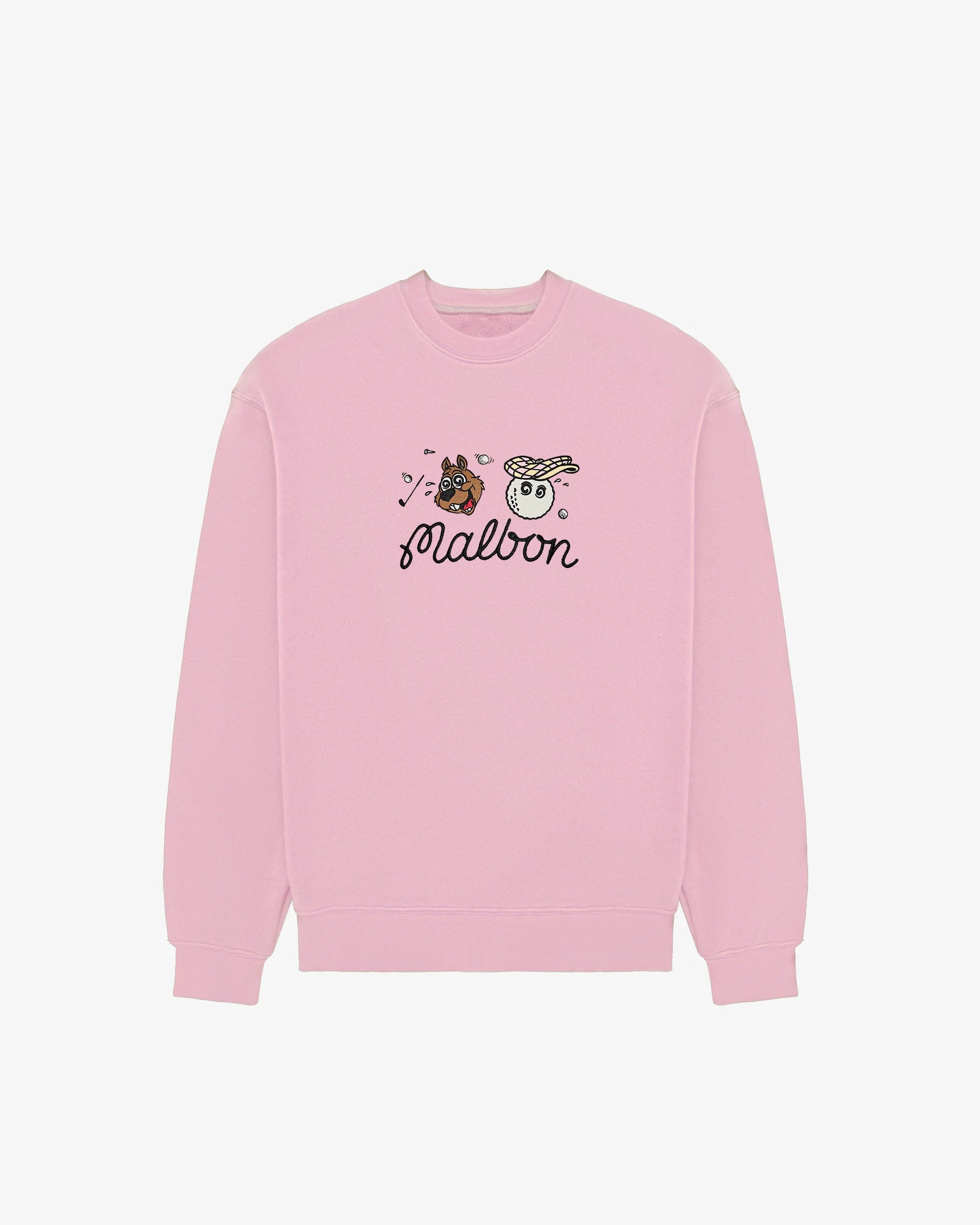 新品未使用 CLUBHAUS × MALBON Crewneck Sweat Malbon Golf Trainer Oversized Sweatshirt with Collar free
