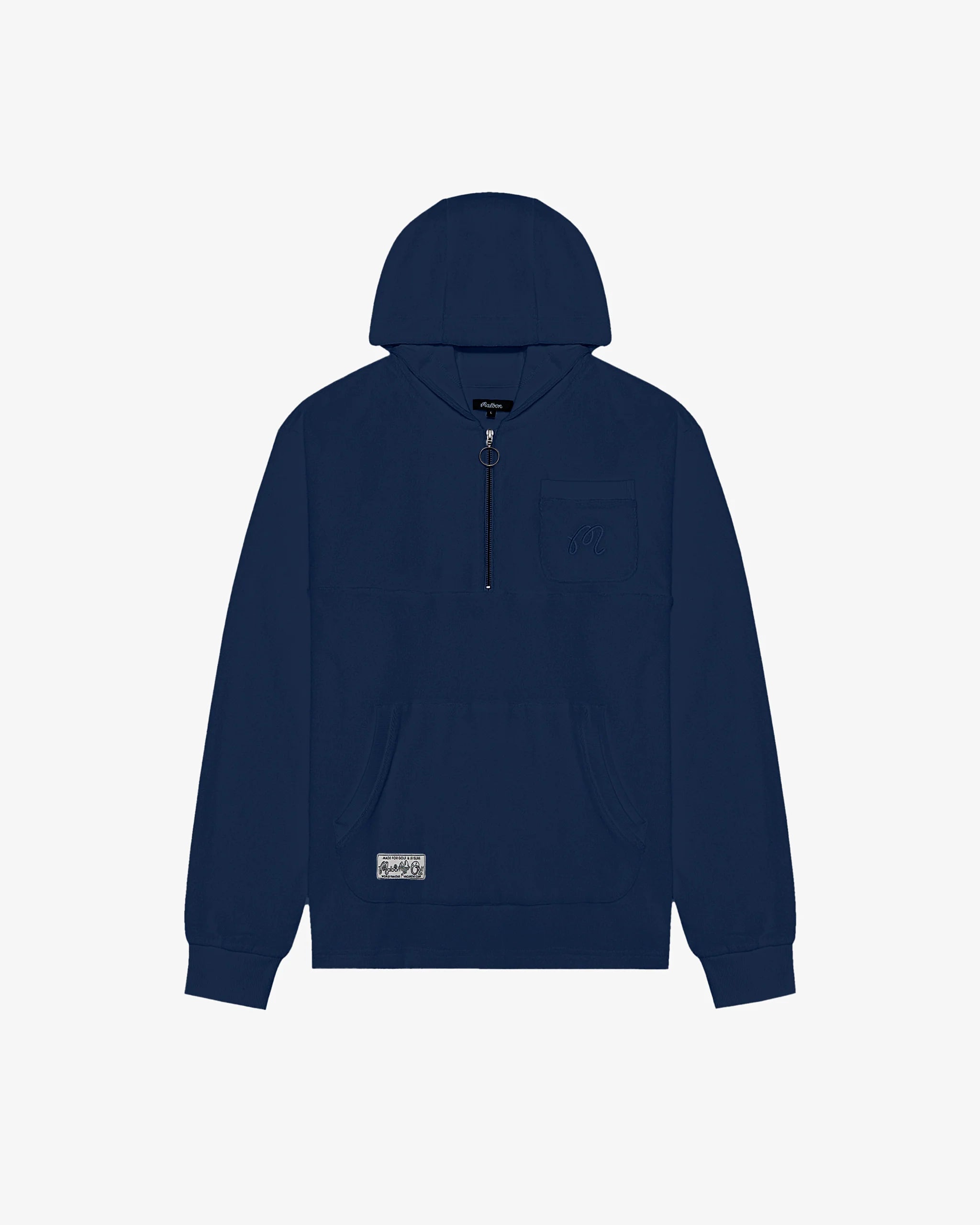 2025 MALBON CASTELLO FRENCH TERRY QUARTER ZIP HOODIE – rudeboys